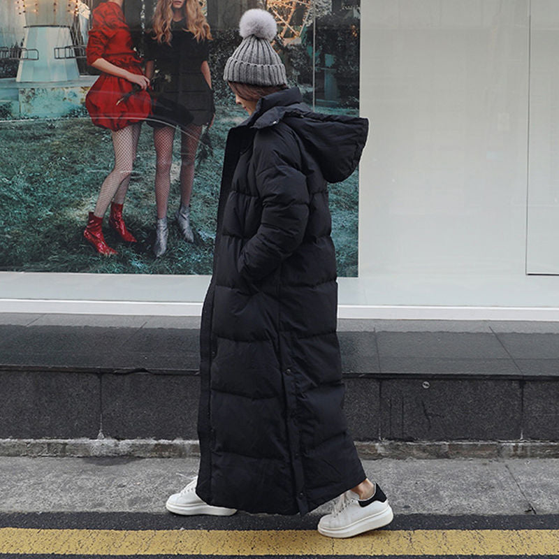 Winter Long Coat Warm Hooded Thickened Parka Jackaet For Women Clothing 2