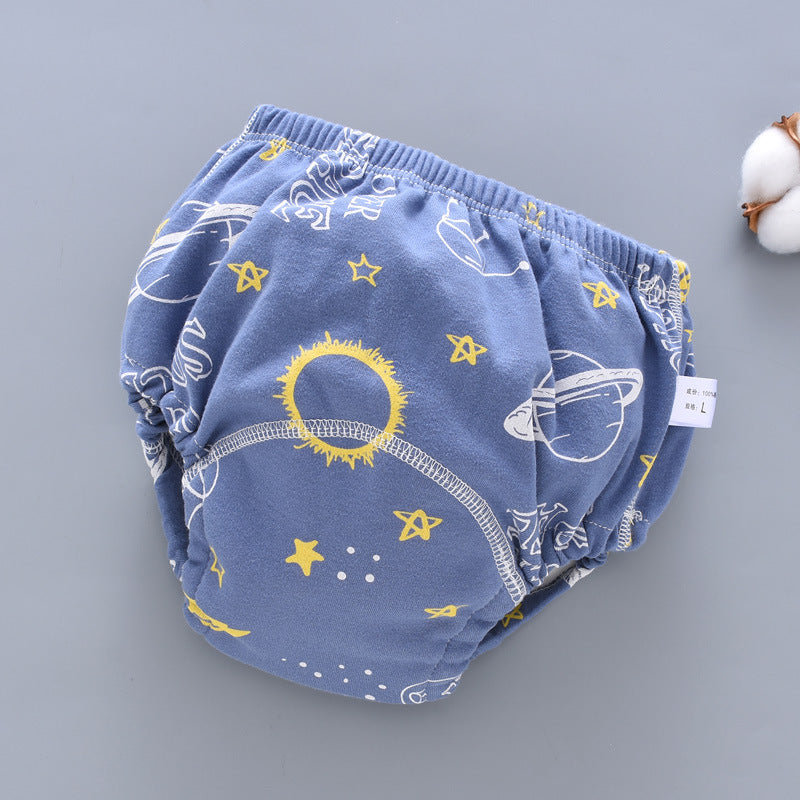 Baby washable 6-layer gauze training pants 12