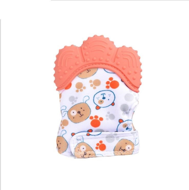 Baby teether baby anti-bite silicone molar gloves children's sound toys 25