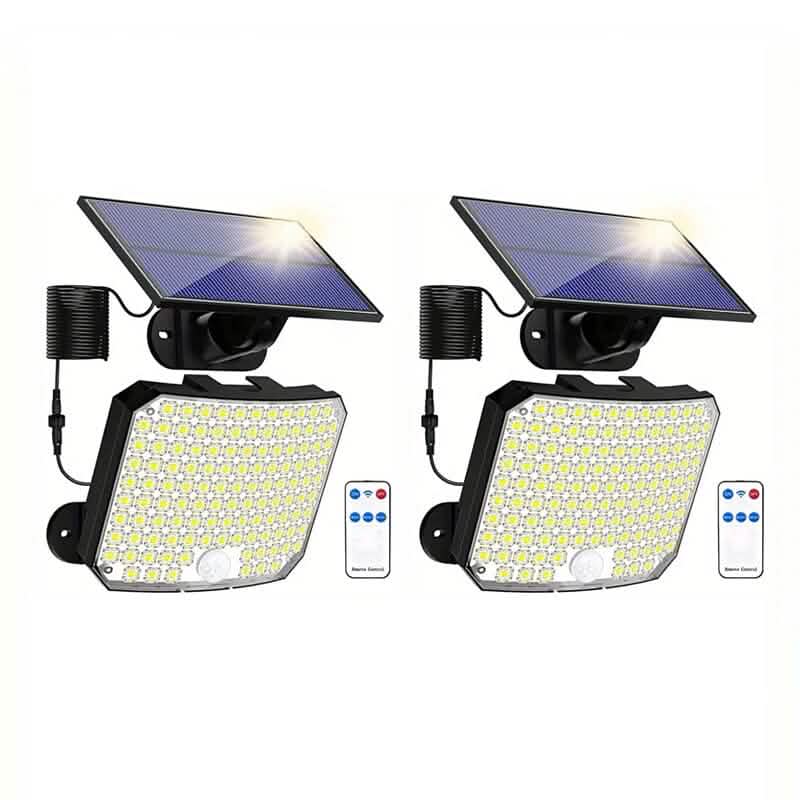 118 LED Solar Motion Sensor Flood Lights with Remote Control 2