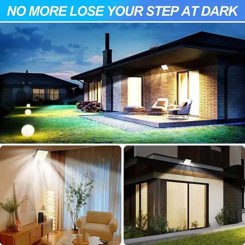 118 LED Solar Motion Sensor Flood Lights with Remote Control 9