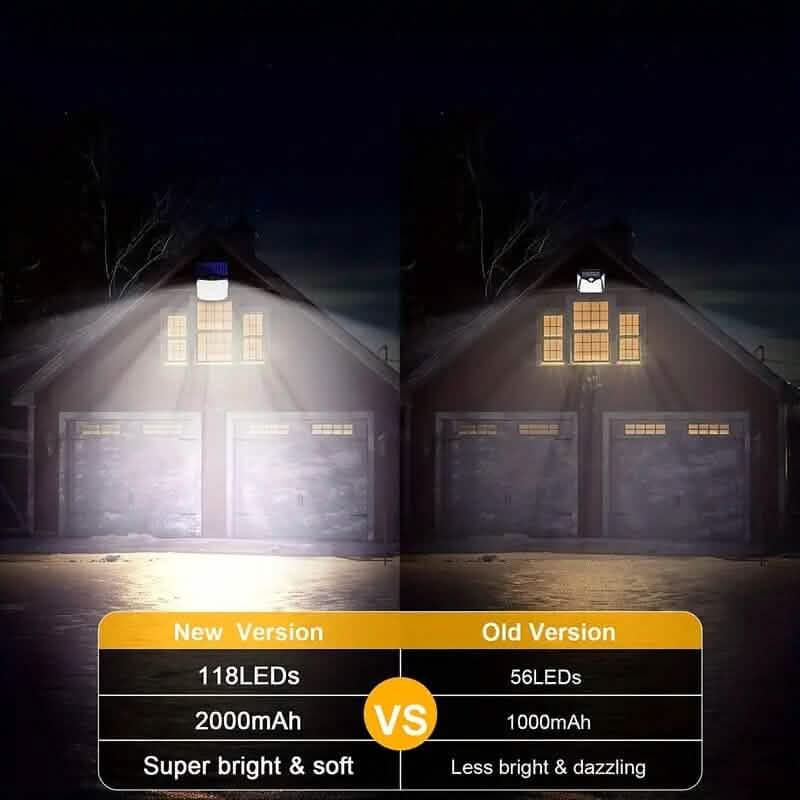 118 LED Solar Motion Sensor Flood Lights with Remote Control 10