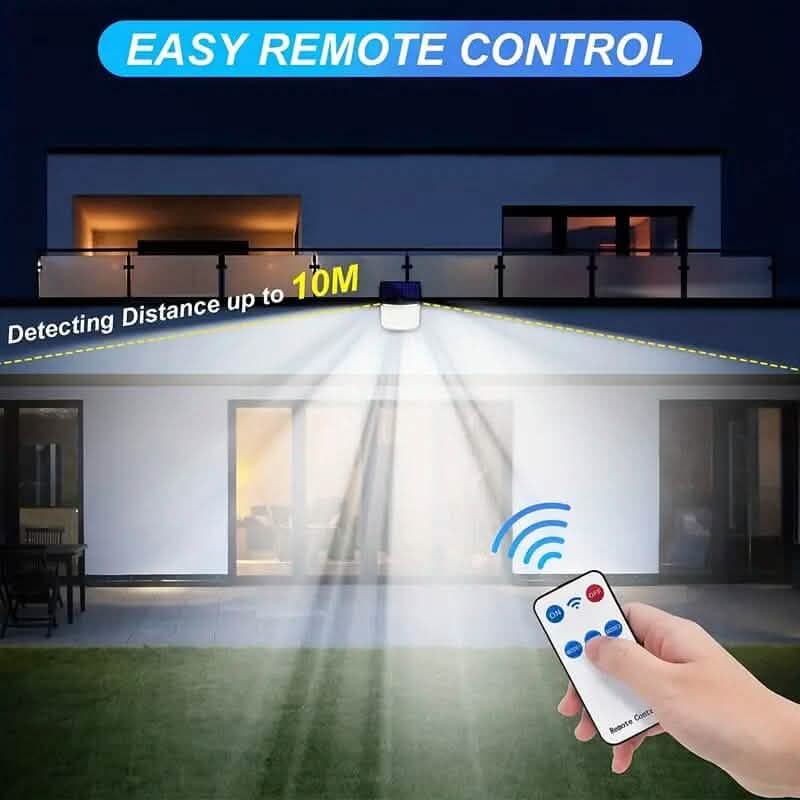 118 LED Solar Motion Sensor Flood Lights with Remote Control 7