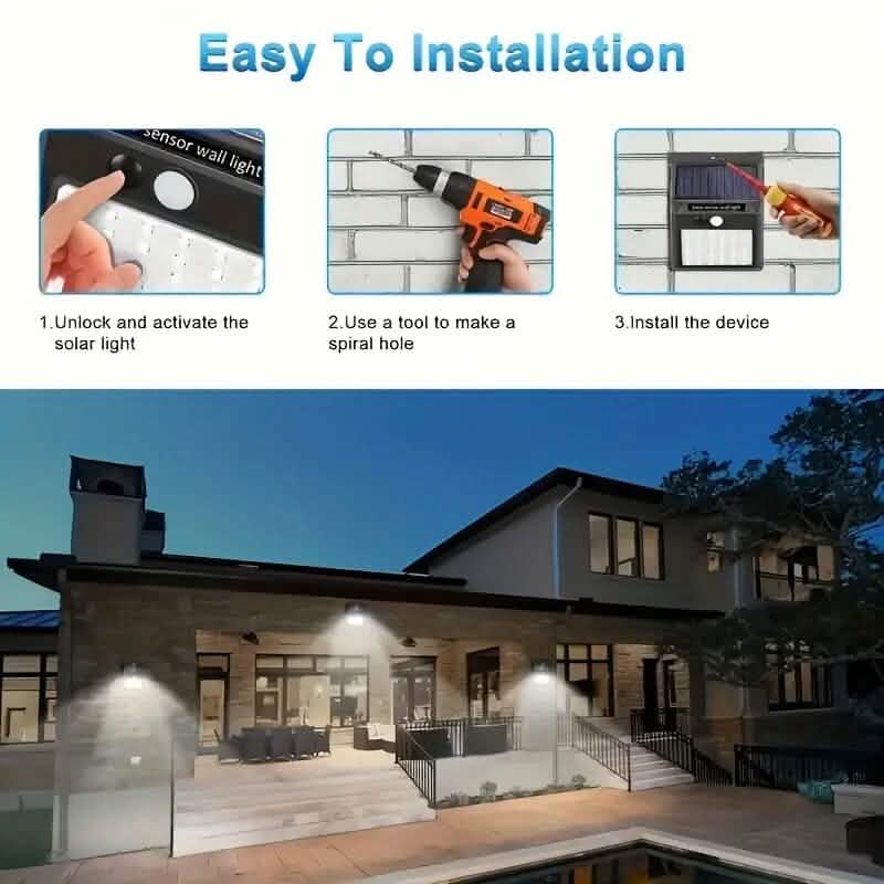 118 LED Ultra-Bright Solar Security Outdoor Lights 8