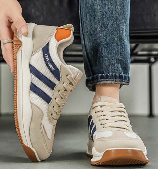 Men's Wide Toe Cortez-style Sneakers, Extra Wide Shoes For Wide Feet & High Instep, Soft Mesh Casual Trainers 5