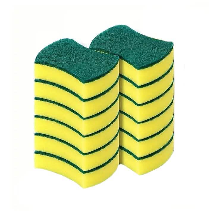 12-Piece: Ultra-Fine Microfiber Kitchen Cleaning Sponge 1