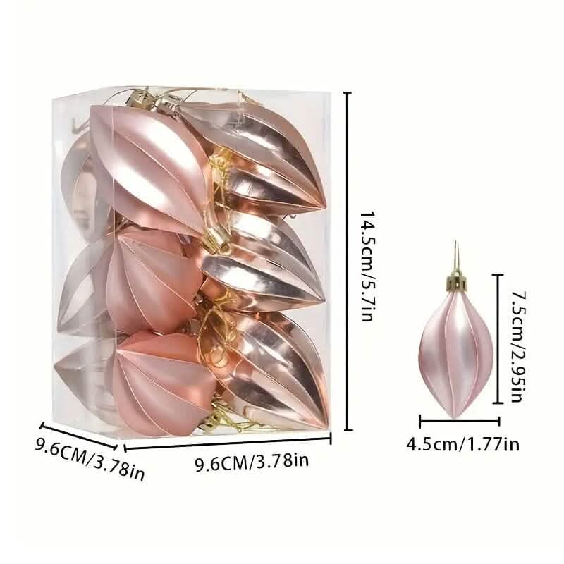 12-Pieces: Christmas Tree Pendant Decorations 3