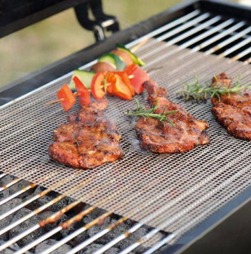 Barbecue Non-Stick Wire Mesh Grilling Mat Reusable Cooking Grilling Mat For Outdoor Activities 2