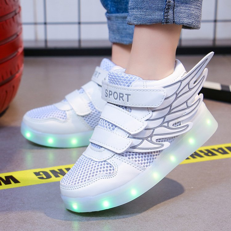 Lights up, children's sneakers, glitter shoes 4