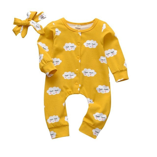 Baby print jumpsuit 4