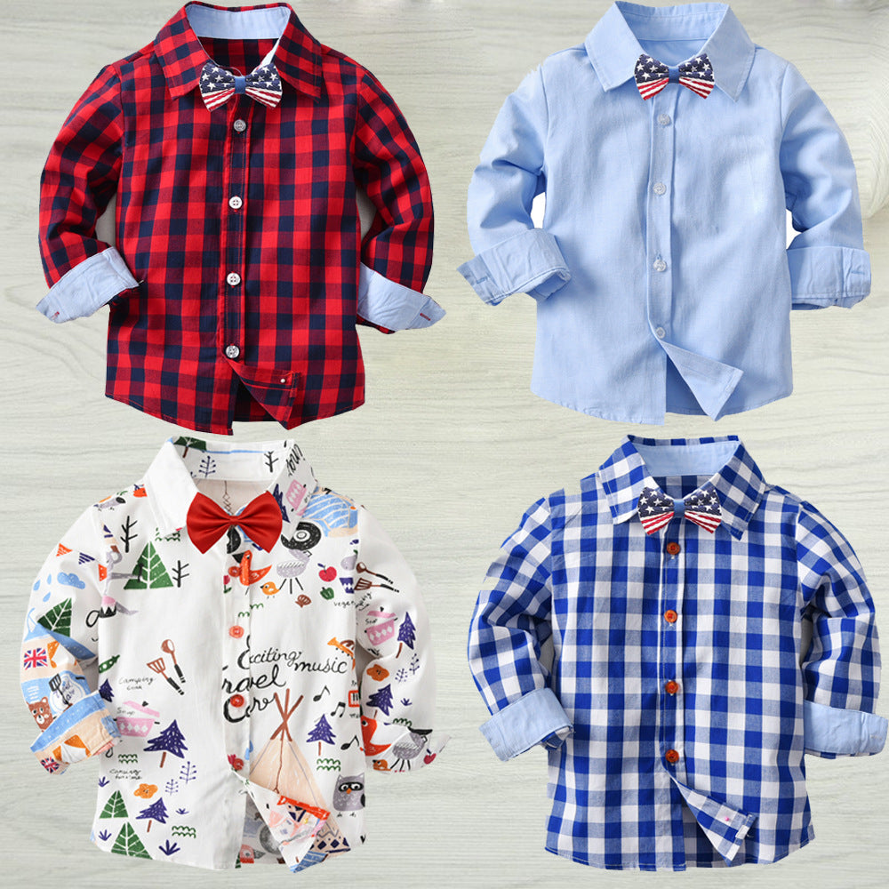 Baby boy long sleeve bottoming shirt 1