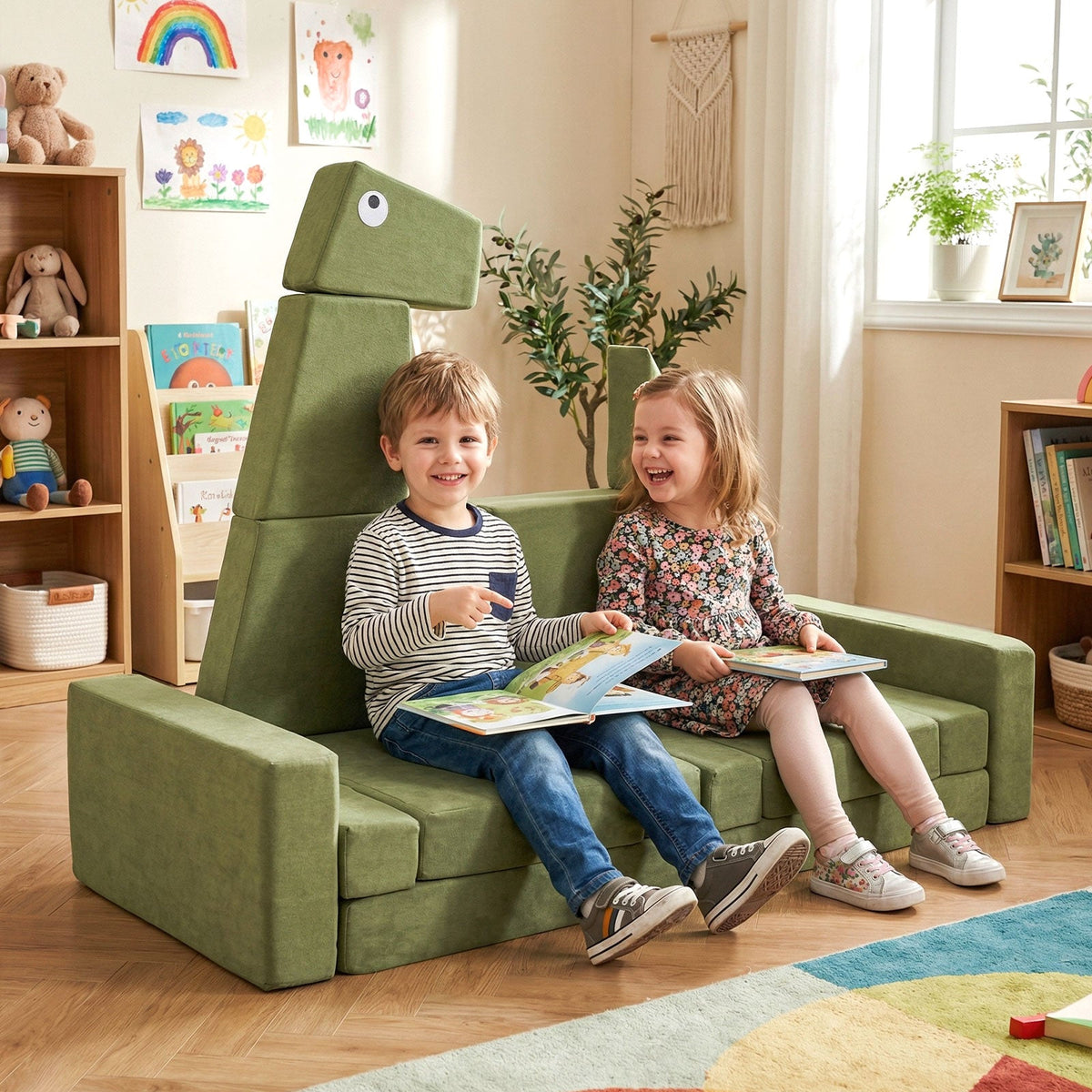 13 Pieces Modular Kids Play Couch for Inspiring Creativity 1