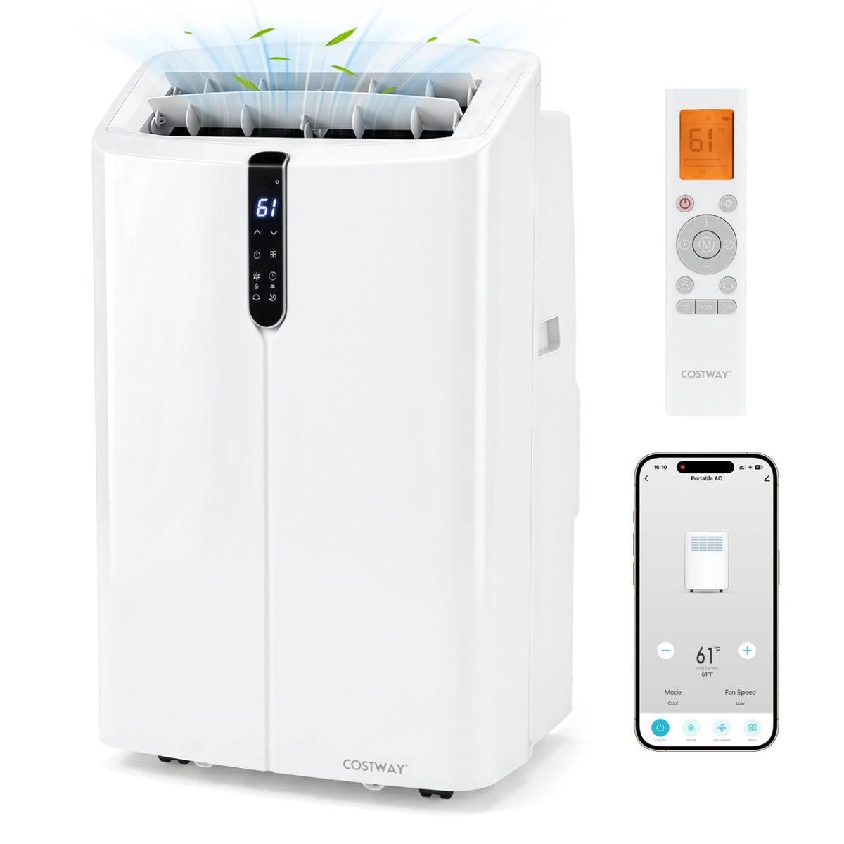 14000 BTU Smart Portable Air Conditioner with App & Voice Control 2