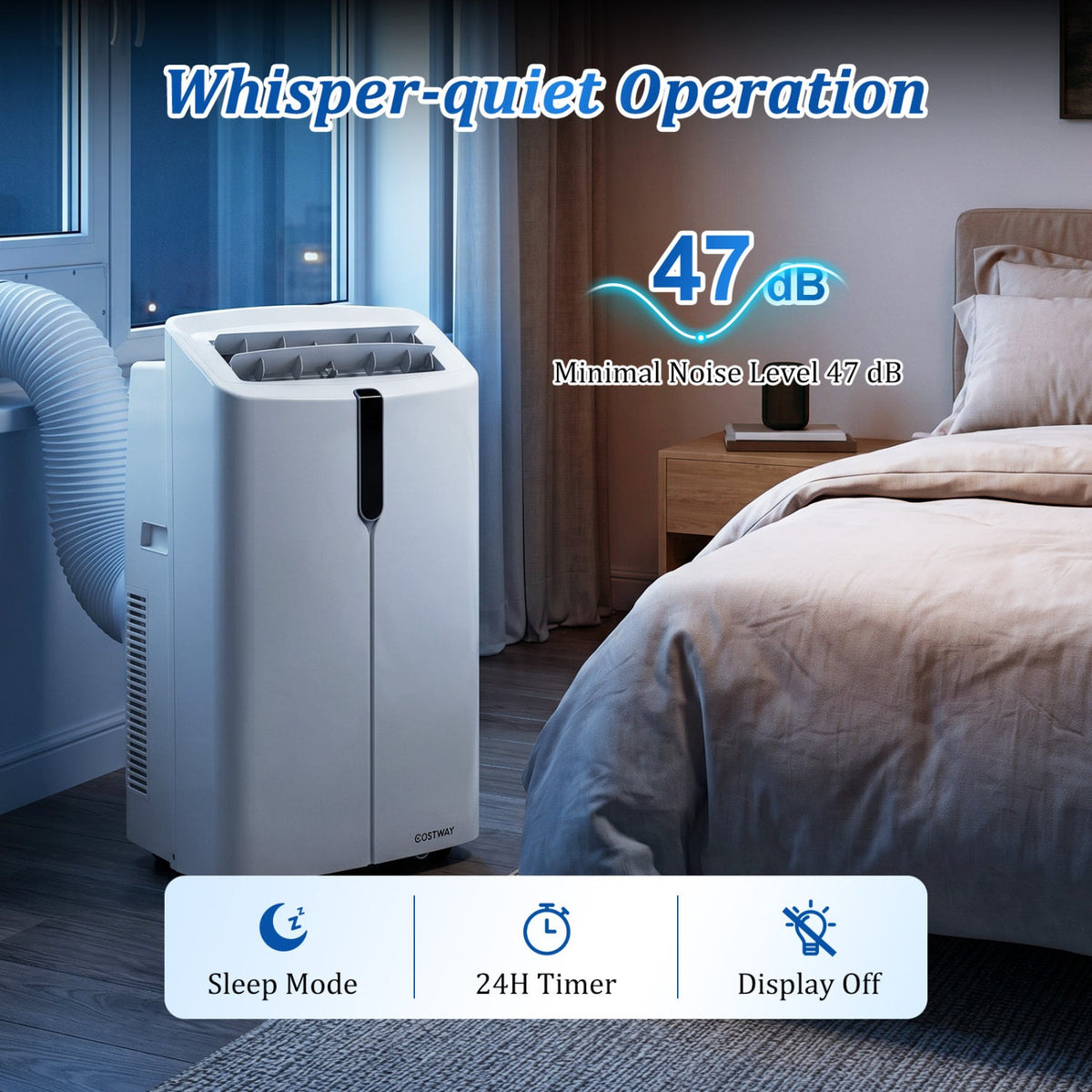 14000 BTU Smart Portable Air Conditioner with App & Voice Control 7