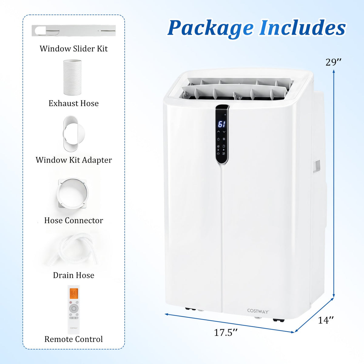 14000 BTU Smart Portable Air Conditioner with App & Voice Control 3