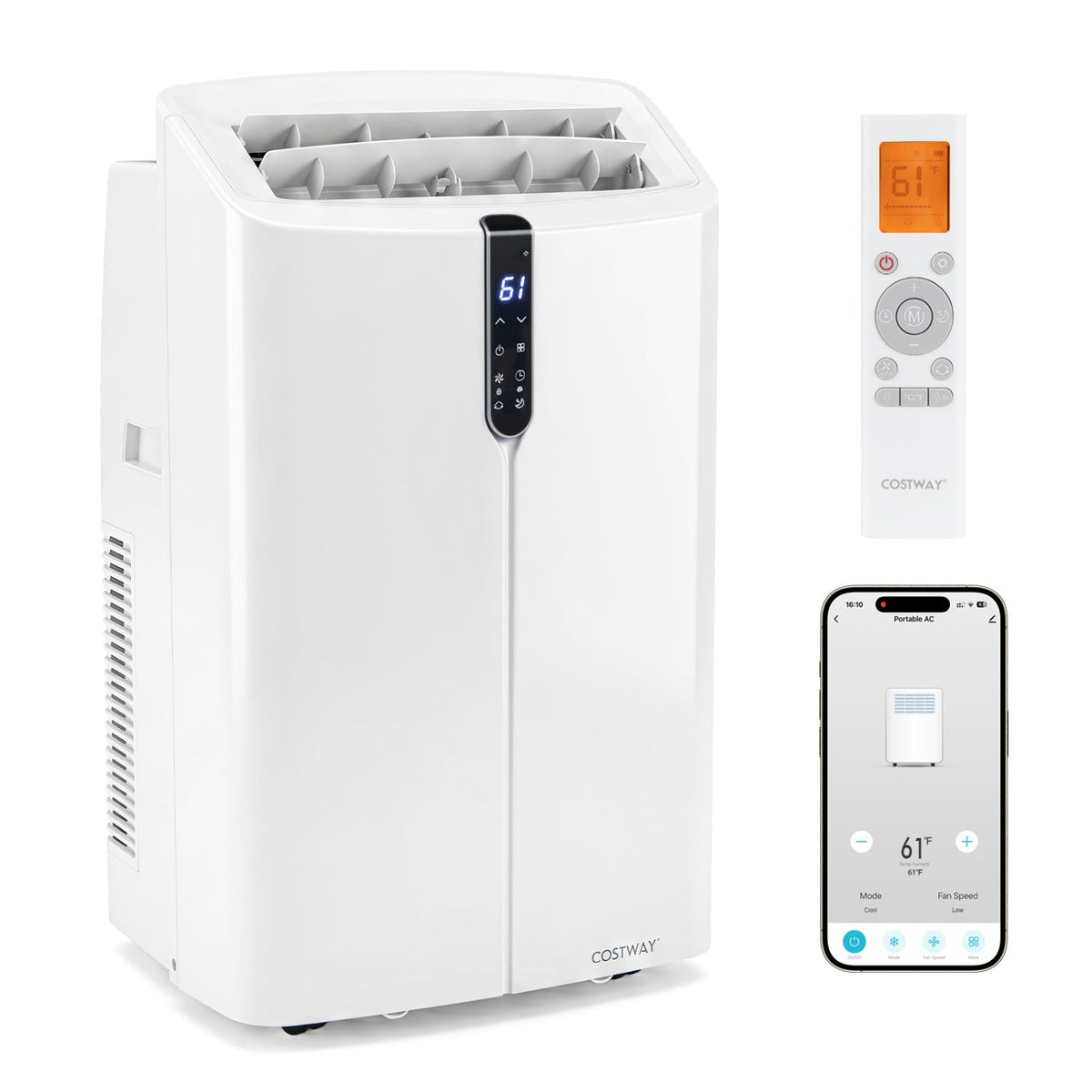 14000 BTU Smart Portable Air Conditioner with App & Voice Control 1