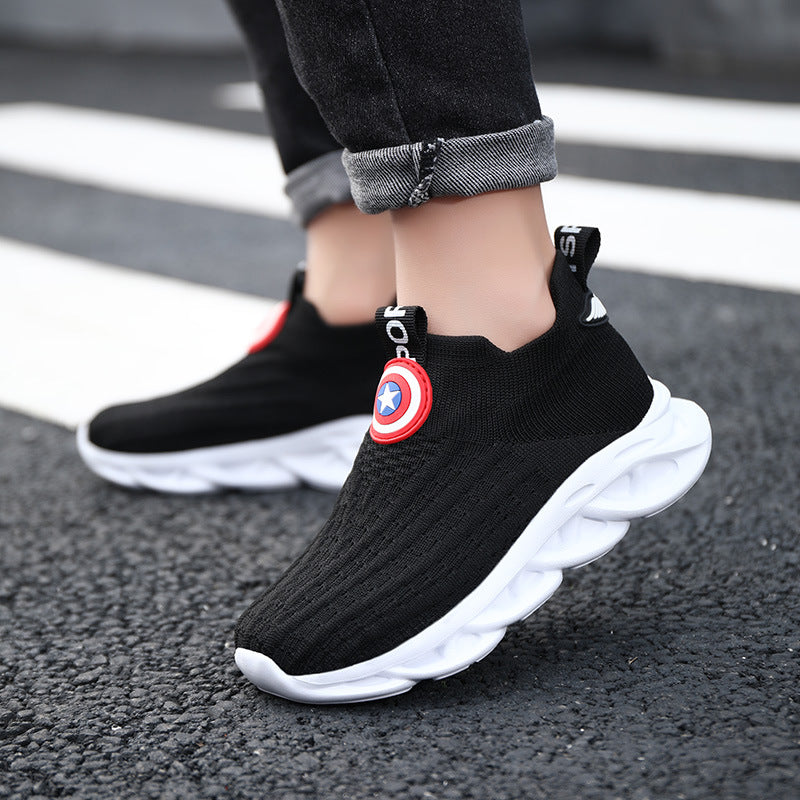 Children's Shoes Men's Knitted Shoes Small White Shoes 2