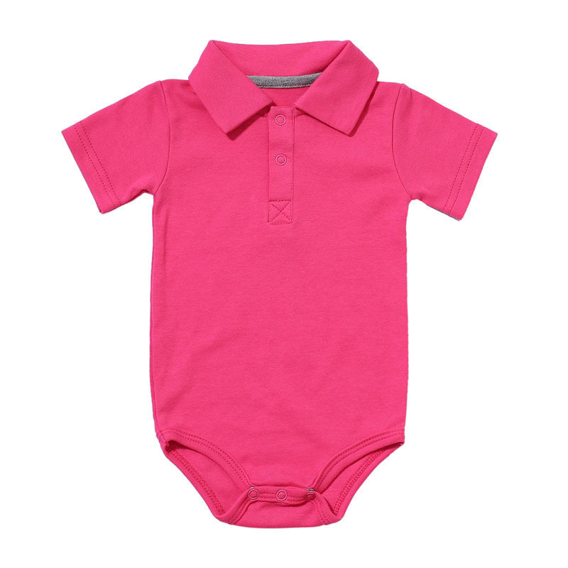 Lapel baby onesies 4