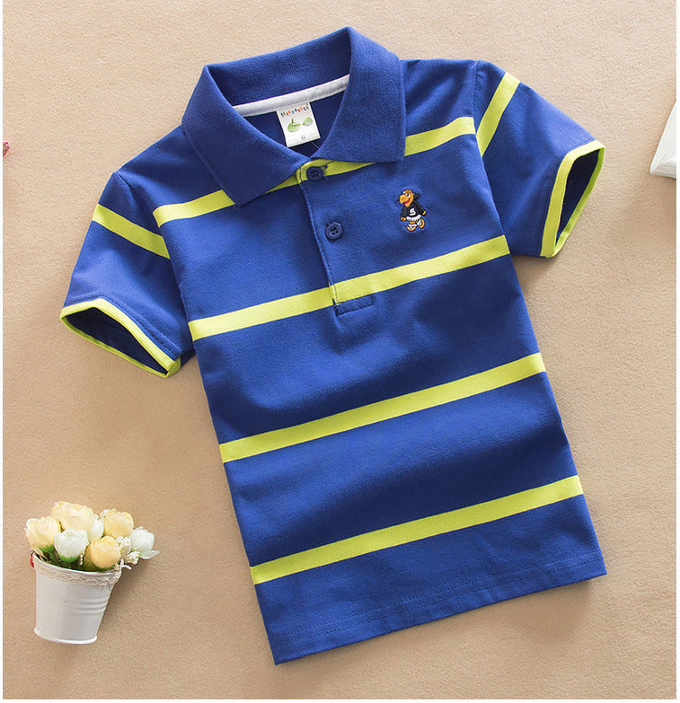 College Style Boys Polo Short Seeve T-shirt 11