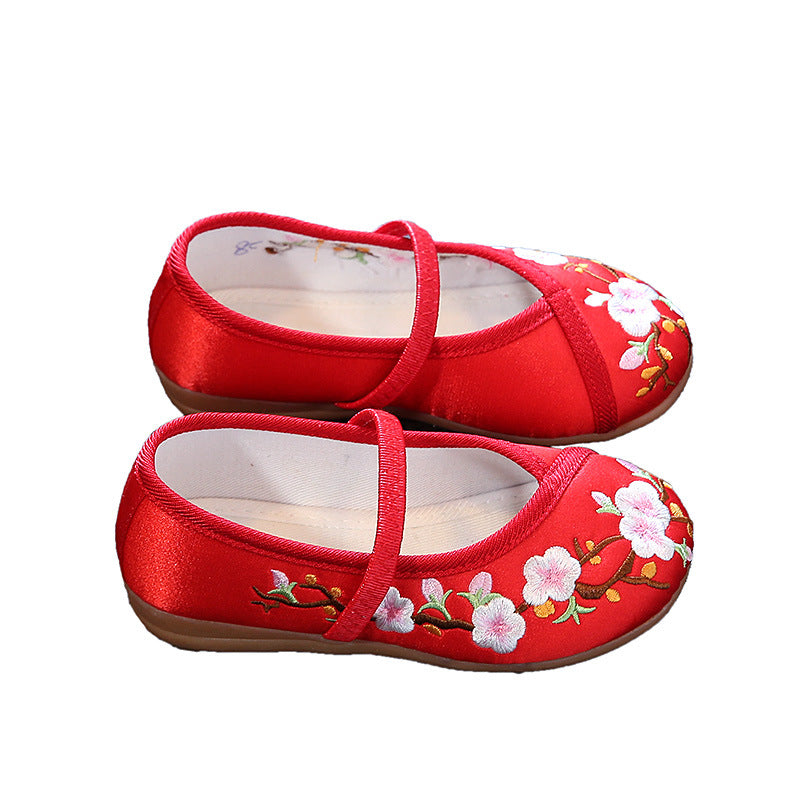 Childrens Simple And Versatile Embroidered Cloth Shoes 5