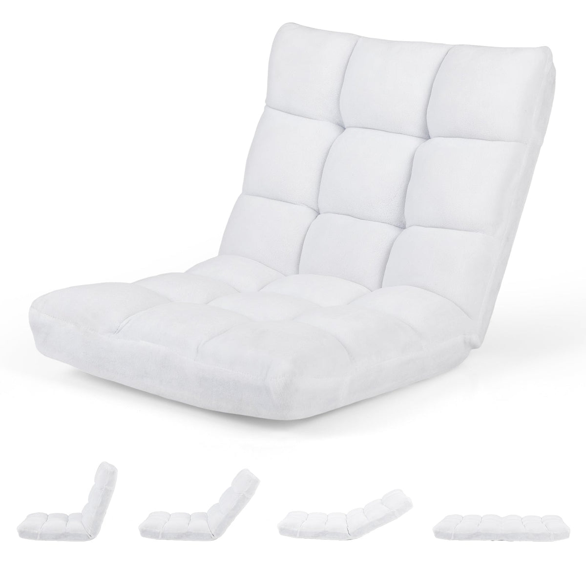 Adjustable 14-position Cushioned Floor Chair 17