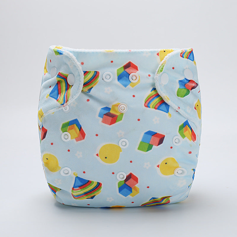 Baby cloth diaper pants cartoon diaper pants 6