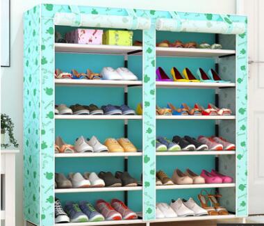 Actionclub Thick Non-woven Double Row Multi-layer Shoe Cabinet Shoe Rack Storage Shoe Organizer Shelves DIY Home Furniture 6