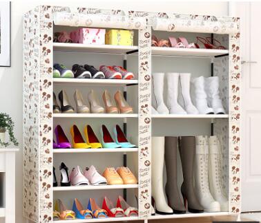 Actionclub Thick Non-woven Double Row Multi-layer Shoe Cabinet Shoe Rack Storage Shoe Organizer Shelves DIY Home Furniture 7