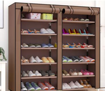 Actionclub Thick Non-woven Double Row Multi-layer Shoe Cabinet Shoe Rack Storage Shoe Organizer Shelves DIY Home Furniture 5