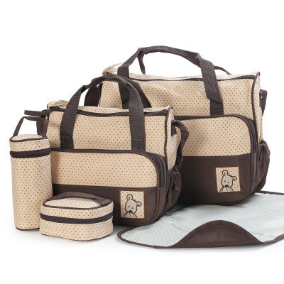 Baby Diaper Bag Suits For Mom Baby Bottle Holder Mother Mummy Stroller Maternity Nappy Bags Sets 2