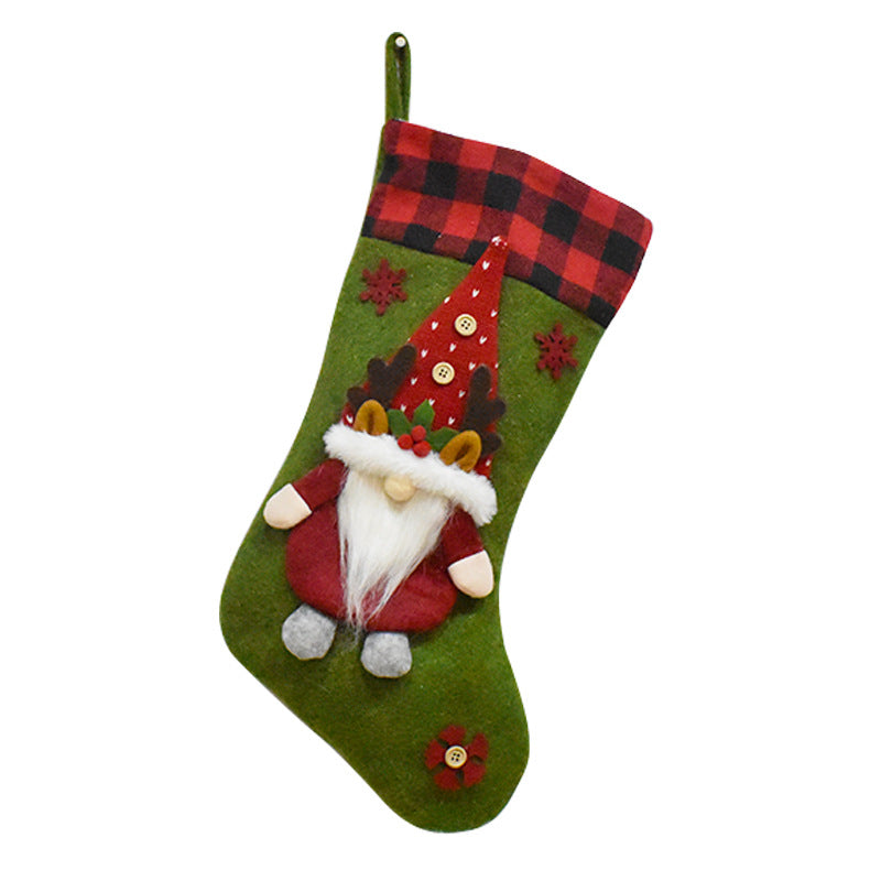 Christmas Decoration Gift Faceless Doll Christmas Socks Pendant Santa Claus Children's Christmas Gift Bag 5
