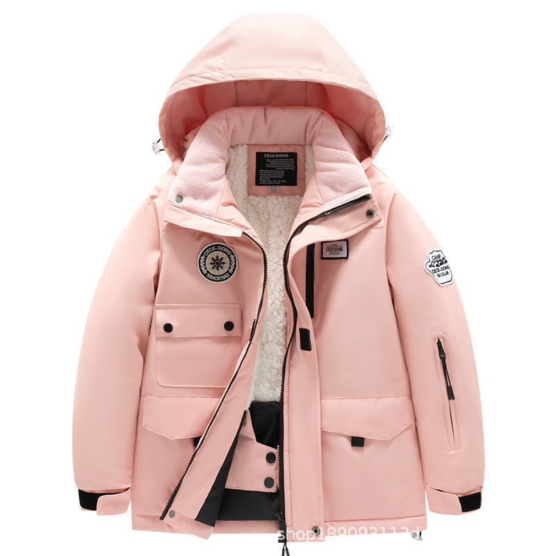Childrens Outdoor Ski Suit Thickened Waterproof And Windproof 7