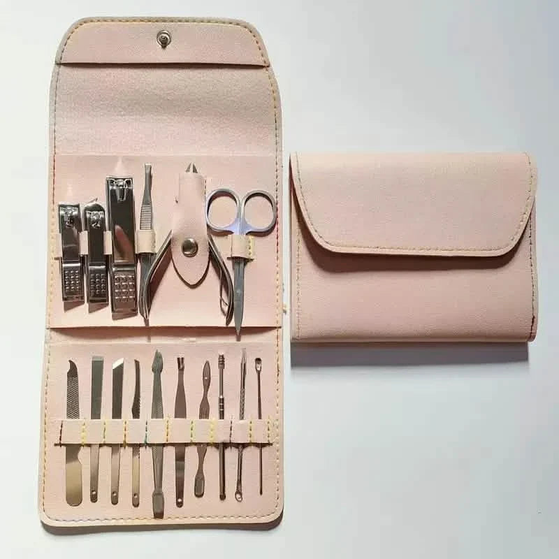 16-Pieces: Nail Clippers Manicure Tool Set with Portable Travel Case 4