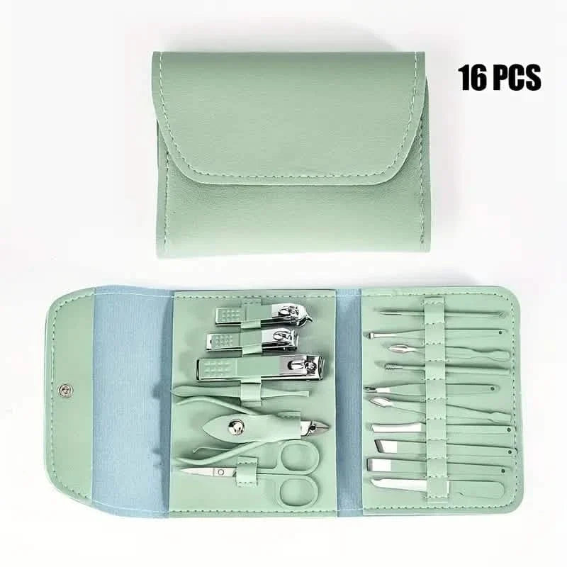 16-Pieces: Nail Clippers Manicure Tool Set with Portable Travel Case 5