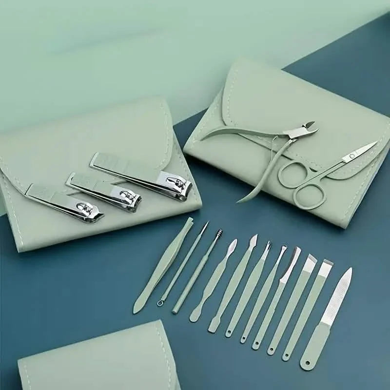 16-Pieces: Nail Clippers Manicure Tool Set with Portable Travel Case 6