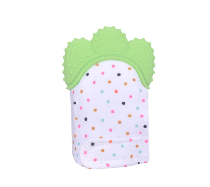 Baby teether baby anti-bite silicone molar gloves children's sound toys 23