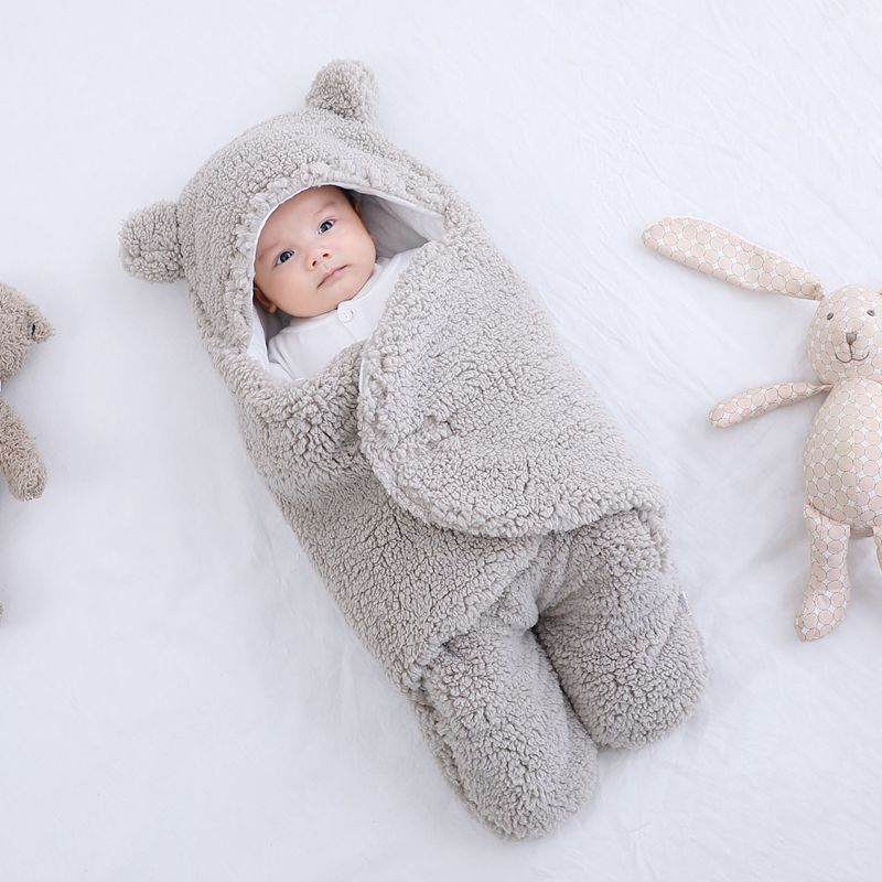 Baby Sleeping Bag Envelope for Newborn Baby Winter Swaddle Blanket 5