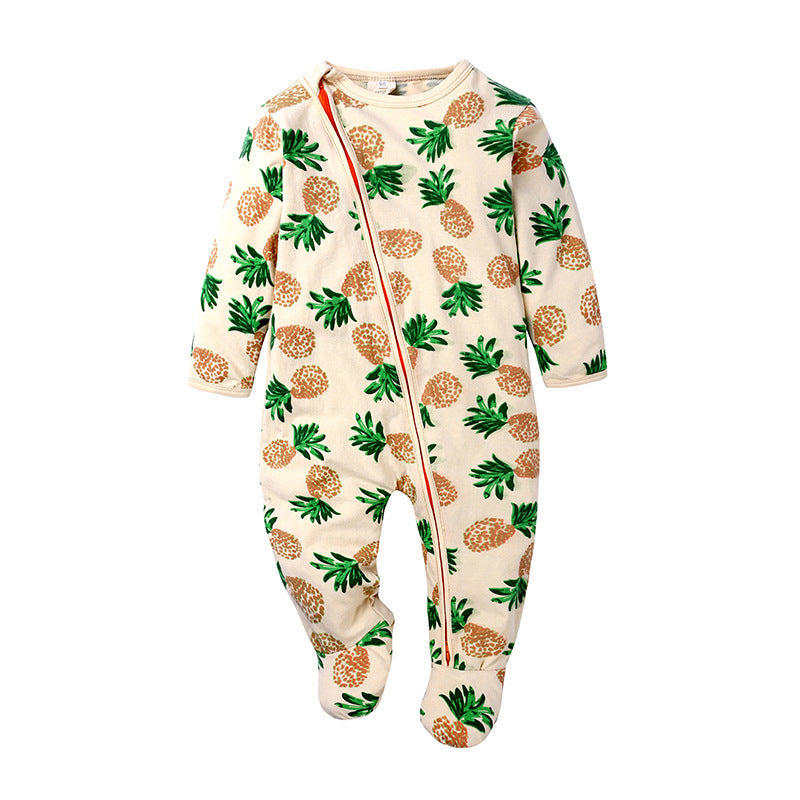 Baby Double Zipper Baby Long Sleeved Climbing Spring Jacket 9