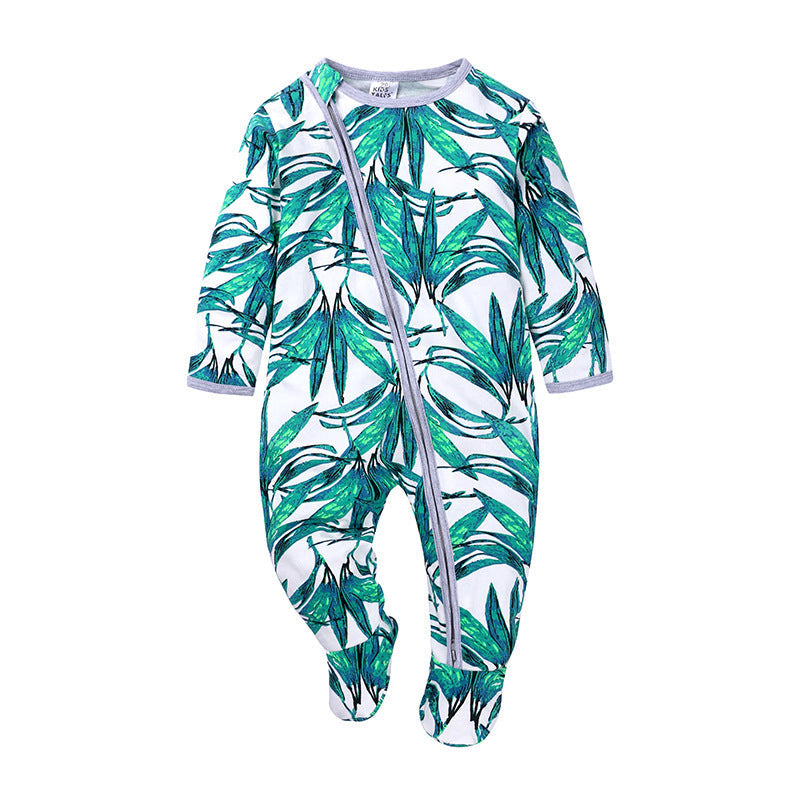 Baby Double Zipper Baby Long Sleeved Climbing Spring Jacket 5