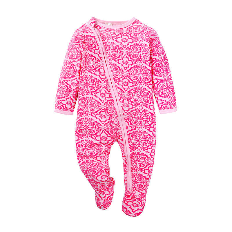 Baby Double Zipper Baby Long Sleeved Climbing Spring Jacket 4