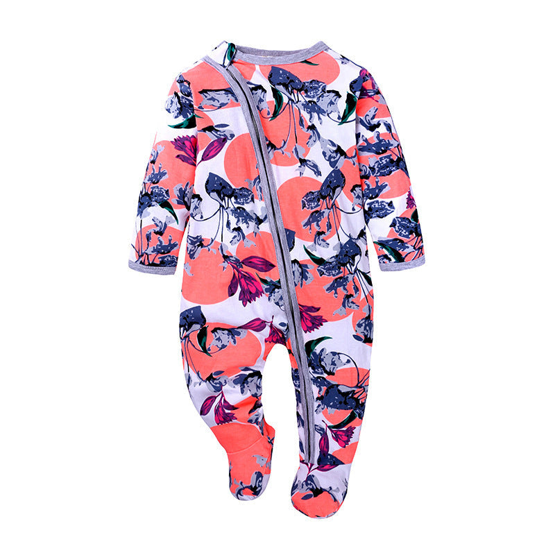 Baby Double Zipper Baby Long Sleeved Climbing Spring Jacket 6