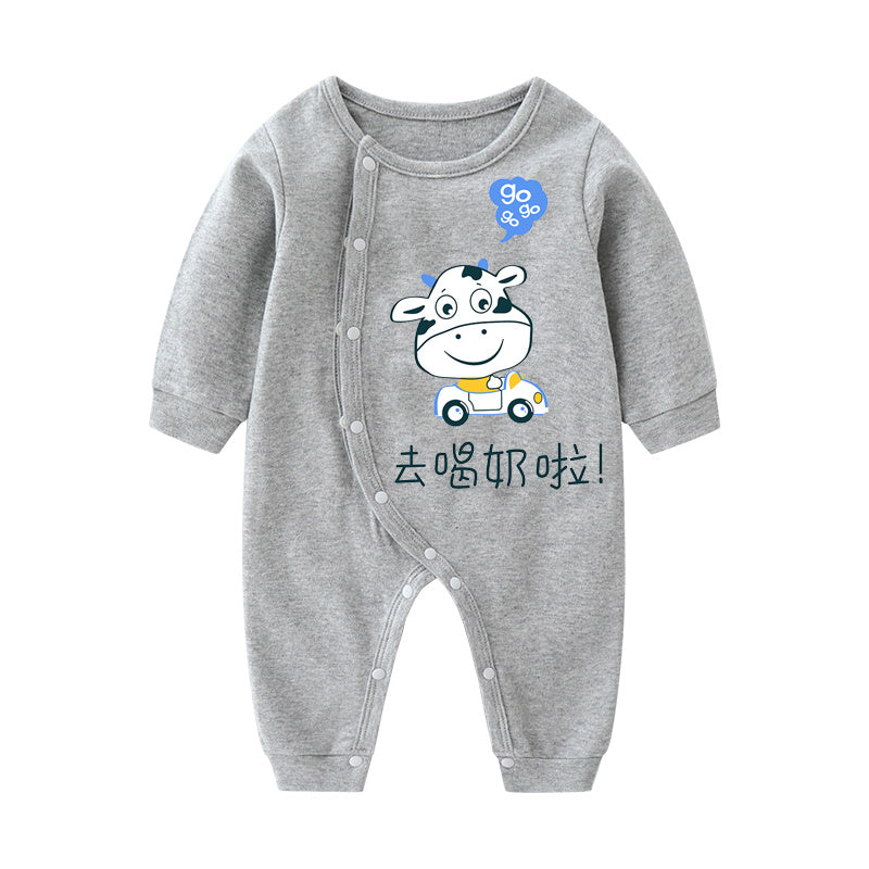 Baby Ctton Long-sleeved One-piece Baby Romper 7