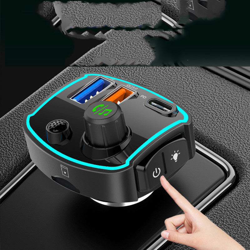 Fast Charging Dual Screen Fm Car Mp3 Bluetooth Player 2