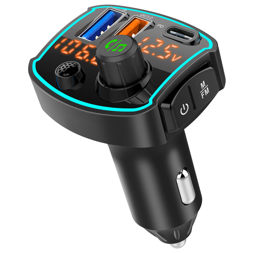 Fast Charging Dual Screen Fm Car Mp3 Bluetooth Player 3