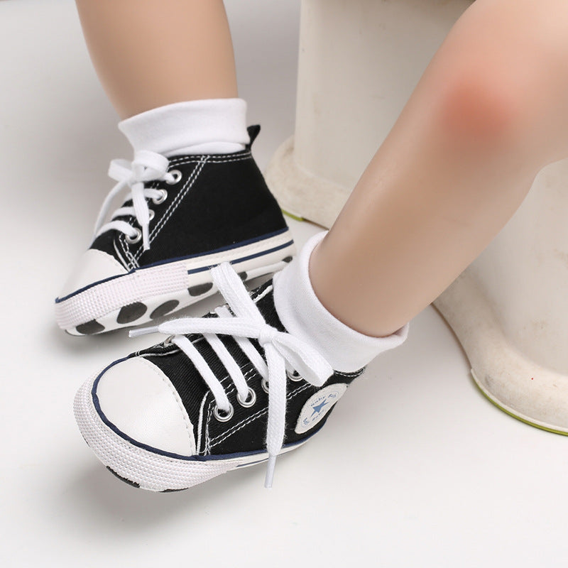 Baby soft-soled shoesBaby shoes canvas shoes 4