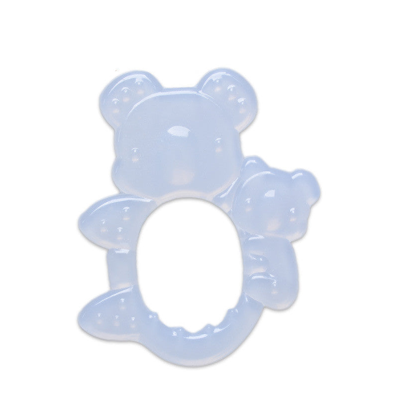 Toddlers Infants Baby Teething Toy Soft Silicone Fruit Teether Holder 3