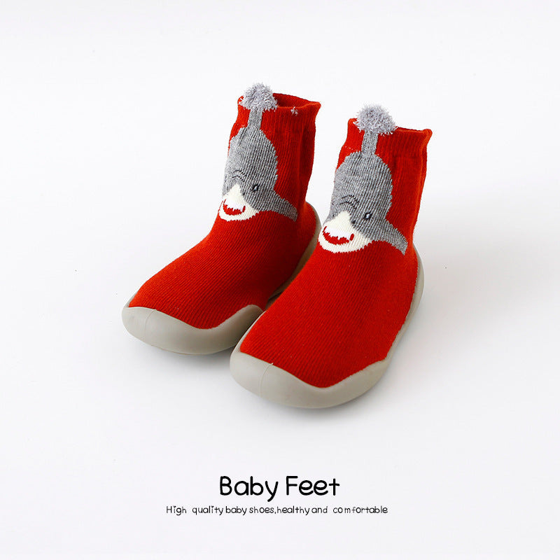 Home Non-Slip Soft Rubber Sole Baby Toddler Shoes 5
