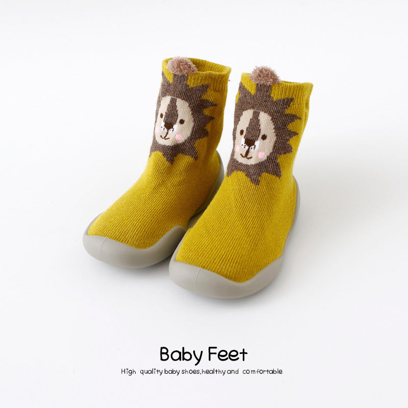 Home Non-Slip Soft Rubber Sole Baby Toddler Shoes 2