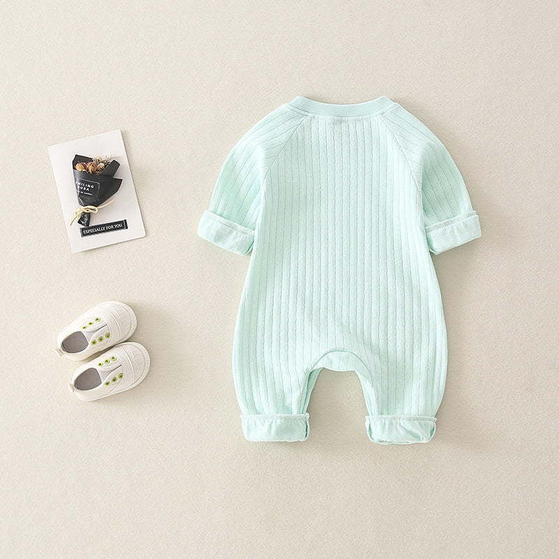 Fashionable And Simple Rainbow Baby Jumpsuit 3