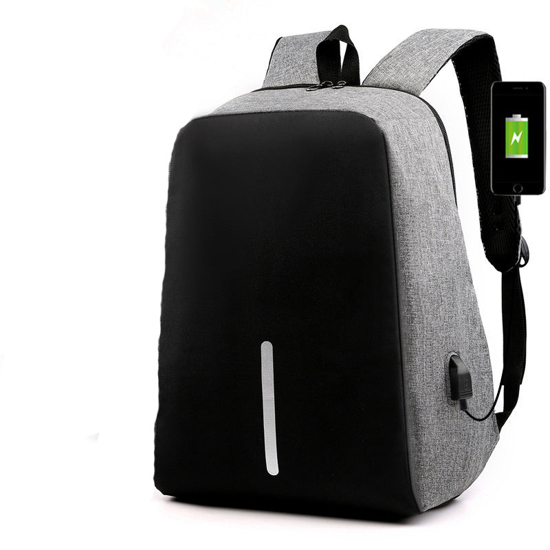 fashion new anti-theft backpack casual backpack business men multi-function USB backpack 1